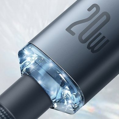Кабель Baseus Crystal Shine Series Fast Charging Data Cable Type-C to iP 20W 2m Black (CAJY000301) [802544]