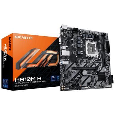 Материнська плата GIGABYTE H810M K s1851 H810 2xDDR5 M.2 HDMI DP mATX (H810M_K) [111671]