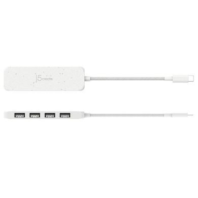 USB-хаб J5create 4 USB-A White (JCH341EW-N) [618220]