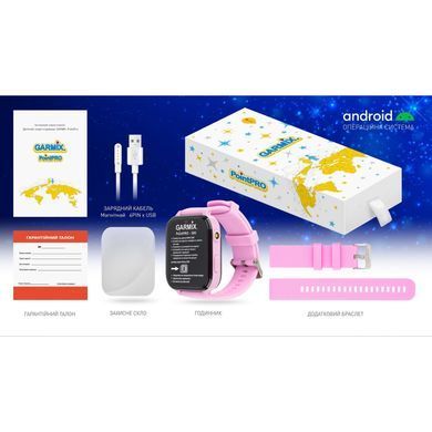 Дитячий смарт-годинник Garmix (PointPRO-300 4G/GPS/WiFi Purple) [615375]