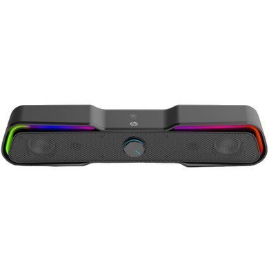 Акустична система 2.0 HP, 3,5мм + USB, 6Вт, Sound Bar LED RGB (DHE-6002) [404763]