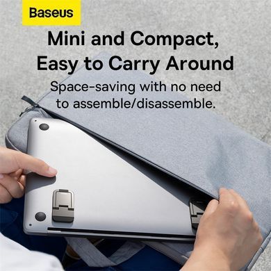 Підставка для ноутбука Baseus Slim Laptop Kickstand （2pcs）Grey (LUZC000013) [802729]