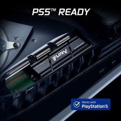 Накопичувач SSD 1TB Kingston Fury Renegade with Heatsink M.2 2280 PCIe 4.0 x4 NVMe 3D TLC (SFYRSK/1000G) [607906]