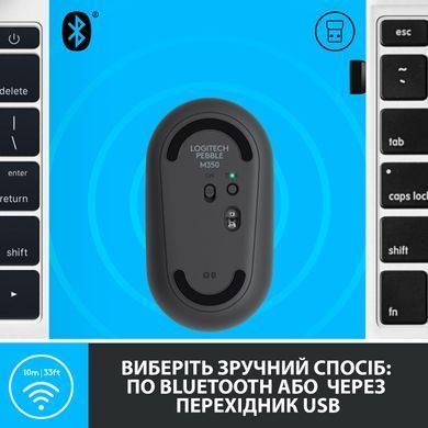 Миша бездротова Logitech Pebble M350 Black USB (910-005718) [614206]