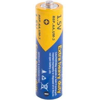 Батарейка AA/LR6, 1.5V, Extra heavy duty, PKCELL, 2pc/card (R6P-2B) [404818]