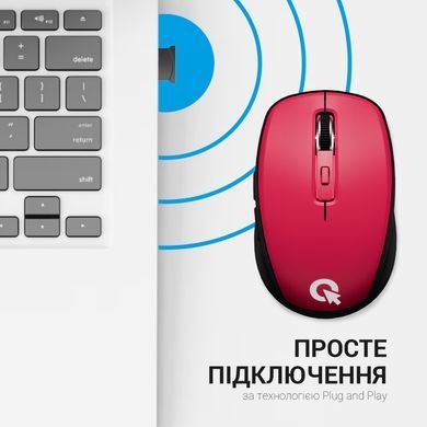 Миша бездротова OfficePro Red (M267R) [614745]