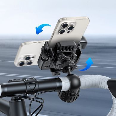 Велотримач для телефона Baseus GoTrip Series Bike Phone Mount Cluster Black (C40572301111-00) [806560]