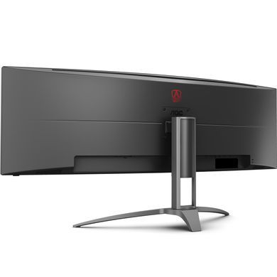 Монітор TFT 49" AOC, VA, 5120x1440, 165Гц, вигн., HDMIx3, DP, USB-C, USB-hub, HAS, кол, чорний (AG493UCX2) [400513]