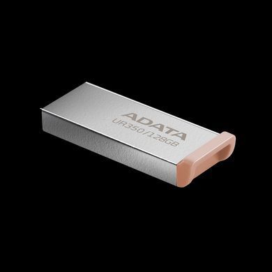 Флеш-накопичувач ADATA USB 3.2 UR 350 128Gb Silver/Beige (UR350-128G-RSR/BG) [803131]