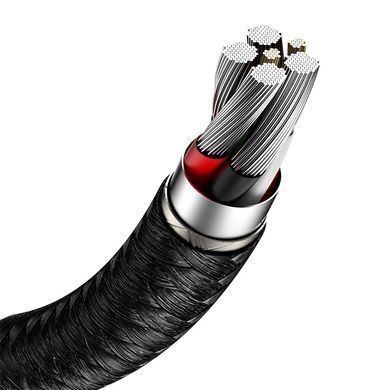 Кабель Baseus Cafule Series Metal Data Cable USB to Type-C 66W 0.25m Black (CAKF000001) [802252]