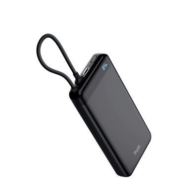 Акумулятор портативний літій-іонний power bank Trust Fiera, 20000мА&middot;год, 2хUSB-C, 20W, PD/QC 3.0, чорний (25881_TRUST) [112810]