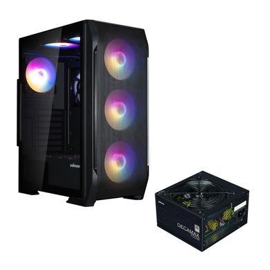 Корпус Zalman N7PLUSV2 з БЖ ZM700-LX3 1xUSB3.0, 2xUSB2.0, 6x120мм Rainbow RGB, 1x120мм, VGA 340мм, LCS ready, TG Side Window, ATX, чорний (N7PLUSV2+ZM700-LX3) [112531]