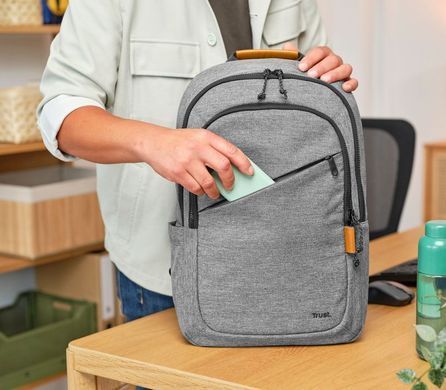 Рюкзак Trust Avana 16" Eco, сірий (24981_TRUST) [103344]