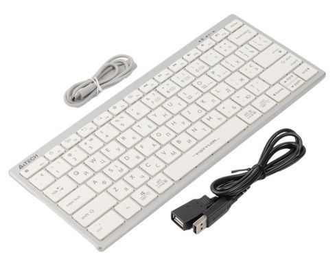 Клавіатура бездротова A4Tech Fstyler FBX51C White (FBX51C (White)) [614772]