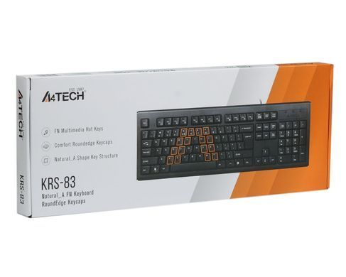 Клавiатура A4tech KRS-83 Black (KRS-83 USB (Black)) [605892]