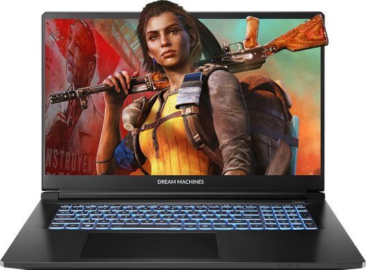 Ноутбук Dream Machines RT5060-17 17.3FHD IPS, AMD R7 H255, 32GB, F1TB, NVD5060-8, DOS, чорний (RT5060-17UA28) [115061]