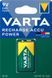 Акумулятор Varta NI-MH Power 6F22((6LR61, MN1604, MX1604, Крона) 9V 200 мА•г, 1 шт. (56722101401)