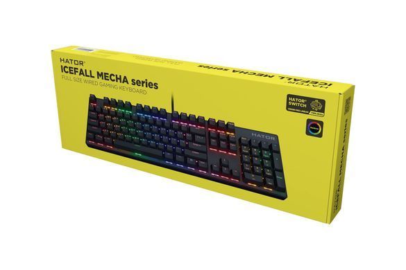 Клавіатура Hator Icefall Mecha Rainbow Black (HTK104UA) [606084]