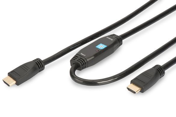Кабель DIGITUS HDMI (M/M), High speed, активний, 30м, чорний (AK-330105-300-S) [108485]