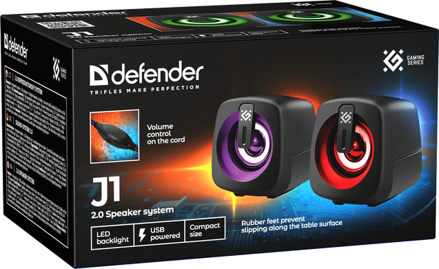 Акустика Defender J1 6Вт USB Black (65961) [203870]