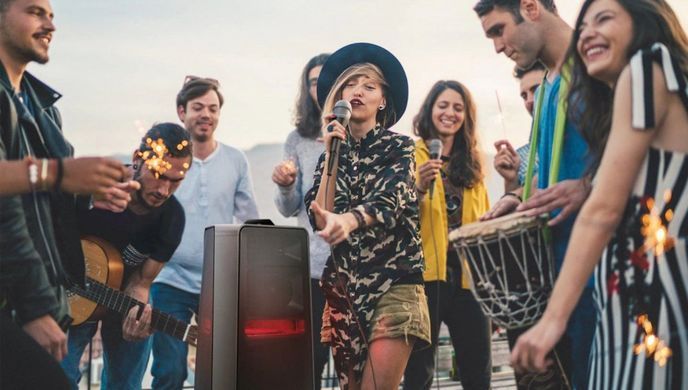 Акустична система Samsung MX-T70 1500Вт, 2.0, BT, USB, 3.5 Mini Jack, IPX5, Party Lights+, SBC, AAC, aptX, чорний (MX-T70/UA) [113274]