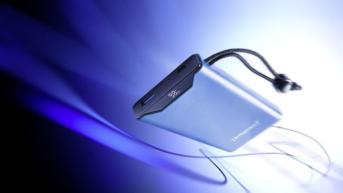 Портативний зарядний пристрій USB 10000MAH QC3.0 BLUE F10000 INTENSO (7332035) [503427]