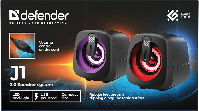 Акустика Defender J1 6Вт USB Black (65961) [203870]