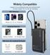 УМБ Choetech Magnetic Wireless 10000mAh 20W PD USB-C In/Out,Qi-15W,build-in cabel Black (B735-CCBK) [402245], фото 7