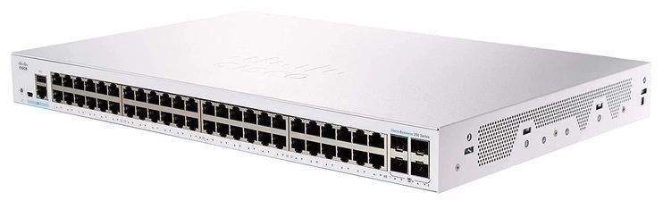 Комутатор Cisco CBS250 48xGE, 4x10G SFP+, Smart (CBS250-48T-4X-EU) [15096]