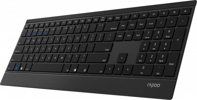 Клавіатура бездротова Rapoo E9500M Wireless Black (E9500M Black) [616823]