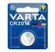 Батарейка Varta літієва CR2016 блістер, 1 шт (06016101401) [113327], фото 2