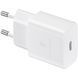 Зарядний пристрій мережевий Samsung 15Вт USB-С, кабель USB-C > USB-C, 1м, білий (EP-T1510XWEGEU) [108453], фото 2