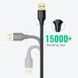 Кабель продовжувач USB 3.0 AM-AF, 3м, Connector gold-plated Чорний, US129 Ugreen (30127) [404056], фото 7