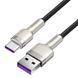 Кабель Baseus Cafule Series Metal Data Cable USB to Type-C 66W 0.25m Black (CAKF000001) [802252], фото 5