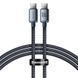 Кабель Baseus Crystal Shine Series Fast Charging Data Cable Type-C to Type-C 100W 1.2m Black (CAJY000601) [802489], фото 3