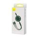 Кабель Baseus Bright Mirror 2 Series Retractable 3-in-1 Fast Charging Data Cable USB to M+L+C 3.5A 1.1m Green (CAMJ010006) [802625], фото 2