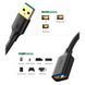 Кабель продовжувач USB 3.0 AM-AF, 3м, Connector gold-plated Чорний, US129 Ugreen (30127) [404056], фото 6