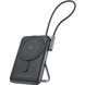 УМБ Choetech Magnetic Wireless 10000mAh 20W PD USB-C In/Out,Qi-15W,build-in cabel Black (B735-CCBK) [402245], фото 1