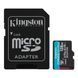 Карта пам`яті MicroSDXC 128GB UHS-I/U3 Class 10 Kingston Canvas Go! Plus R200/W200MB/s + SD-адаптер (SDCG4/128GB) [607002], фото 1