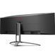 Монітор TFT 49" AOC, VA, 5120x1440, 165Гц, вигн., HDMIx3, DP, USB-C, USB-hub, HAS, кол, чорний (AG493UCX2) [400513], фото 4