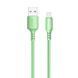 Кабель ColorWay USB - Lightning (M/M), soft silicone, 2.4 А, 1 м, Green (CW-CBUL042-GR) [603842], фото 2