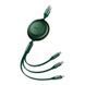 Кабель Baseus Bright Mirror 2 Series Retractable 3-in-1 Fast Charging Data Cable USB to M+L+C 3.5A 1.1m Green (CAMJ010006) [802625], фото 5