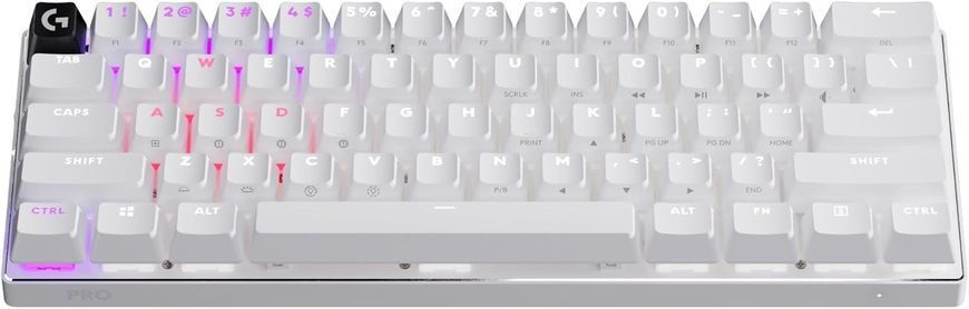 Клавiатура бездротова Logitech G PRO X 60 TKL GX Optical Tactile White (920-011930) [606020]
