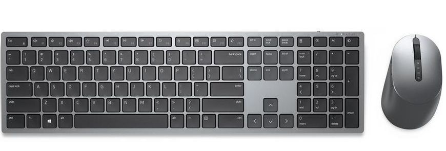 Комплект Dell Premier Multi-Device Wireless Keyboard and Mouse - KM7321W - Ukrainian (QWERTY) (580-AJQV) [103577]