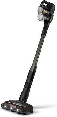 Пилосос Philips безпровідний Aqua Plus, вологе прибирання, конт пил -0,6л, автон. робота до 80хв, НЕРА, турбощітка, LED підсвітка, насадка 360, чорний (XC8349/01) [12330]