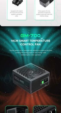 Блок живлення GAMEMAX GM-700 Modular (GM-700 Modular) [303213]