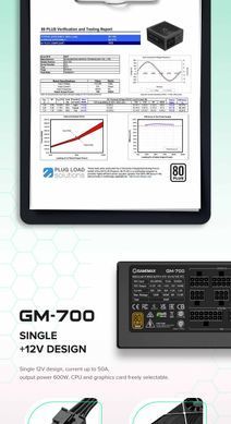 Блок живлення GAMEMAX GM-700 Modular (GM-700 Modular) [303213]