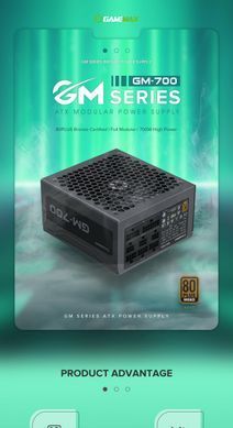 Блок живлення GAMEMAX GM-700 Modular (GM-700 Modular) [303213]