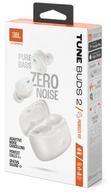 Гарнітура JBL TUNE BUDS 2 White (JBLTBUDS2WHT) [201398]