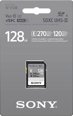 Карта пам'яті Sony SDXC 128GB C10 UHS-II U3 V60 R270/W120MB/s Entry (SFE128.ET4) [112811]